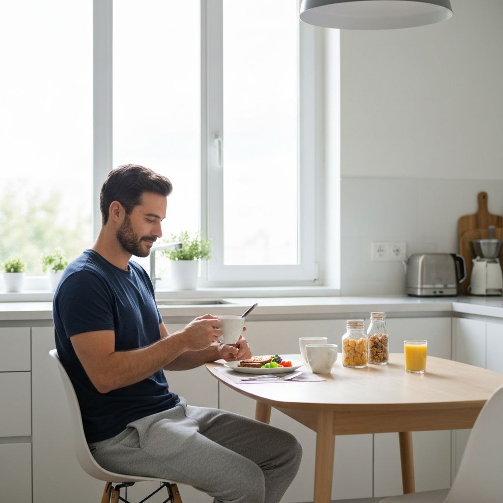 Men's daily lifestyle routine