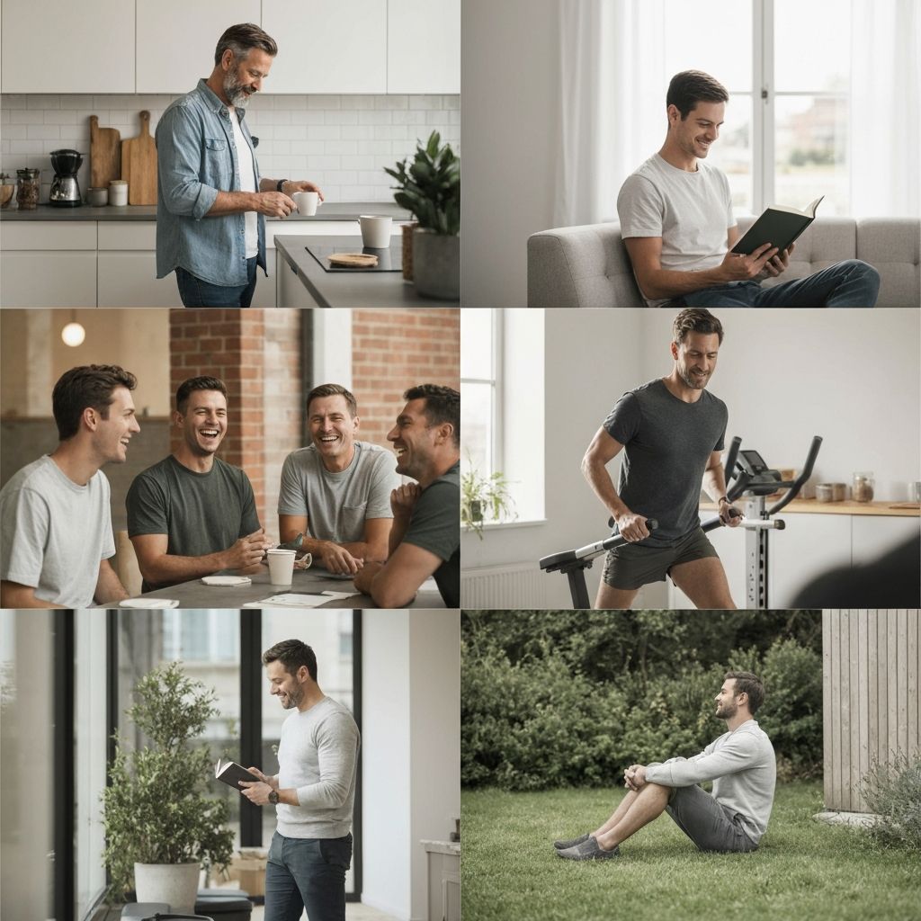 Men's lifestyle and daily routines